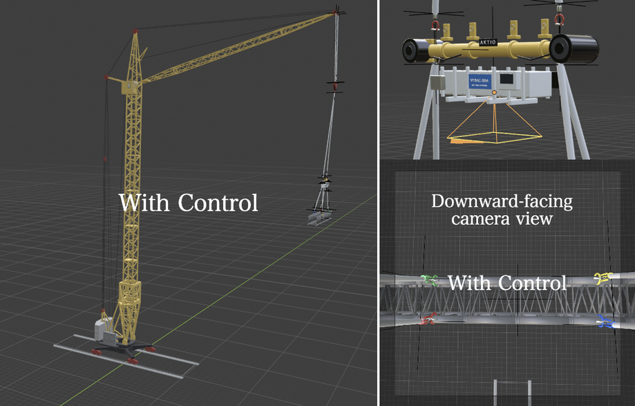 Simulation with payload yaw control