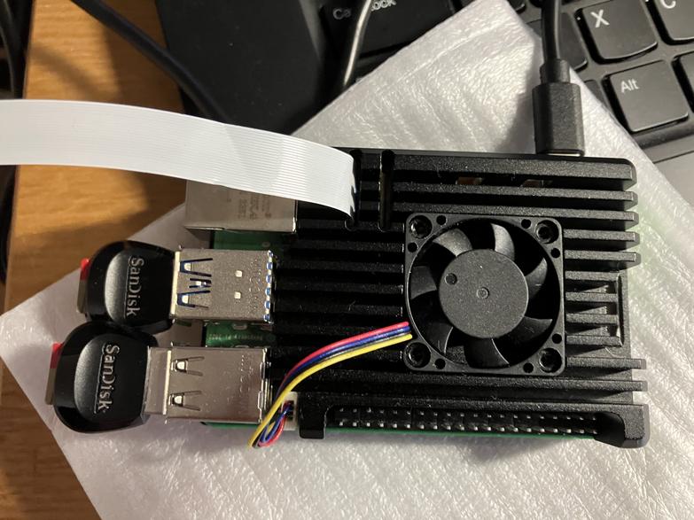 制御装置として使用した Raspberry Pi